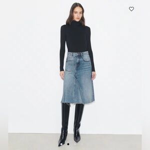 Tory Burch Blue Denim Skirt